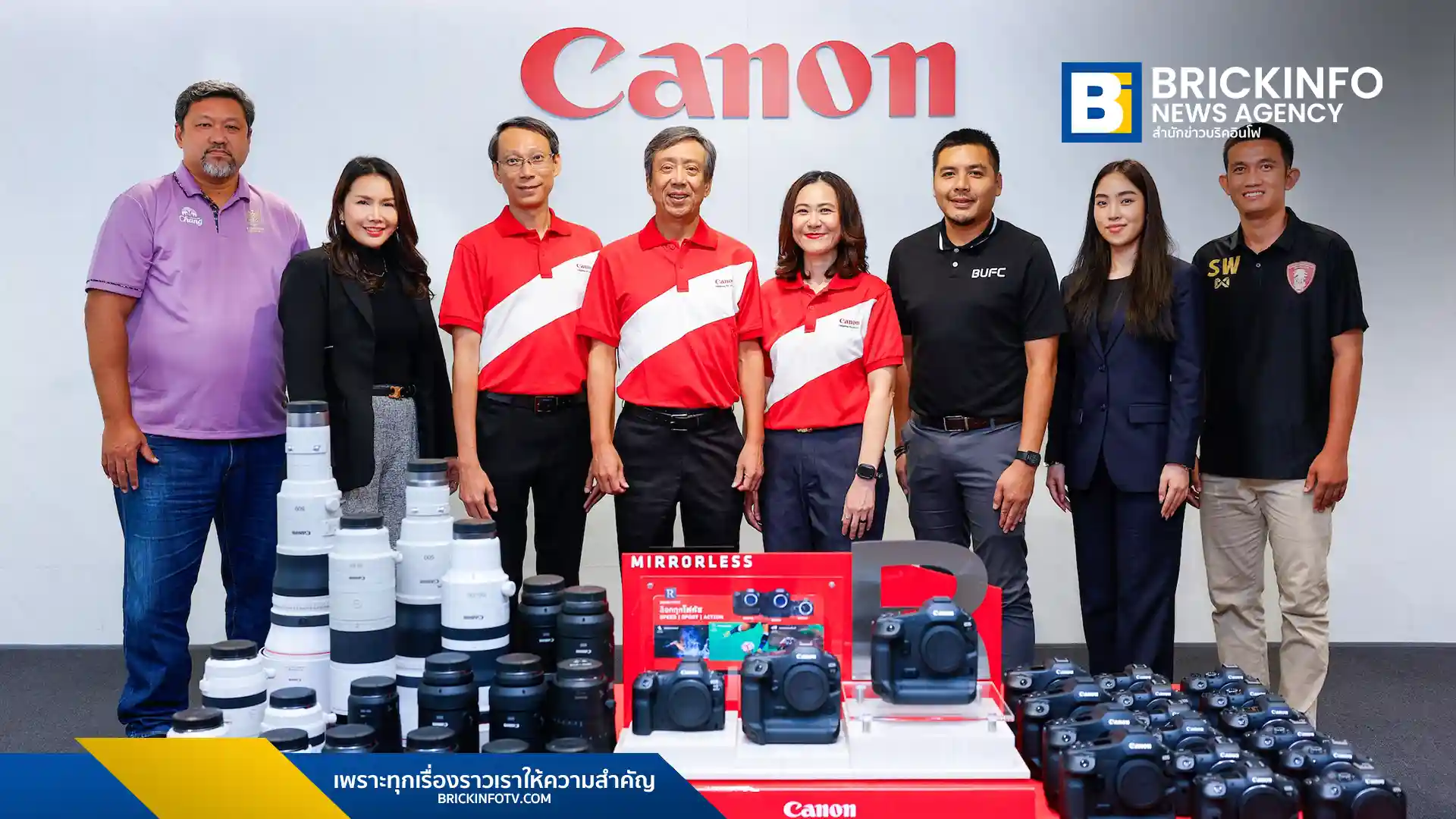 แคนนอน (Canon) บริษัทผู้ผลิตกล้องและอุปกรณ์ถ่ายภาพชั้นนำ ประกาศสนับสนุน 6 สโมสรฟุตบอลไทยอย่างเป็นทางการ ด้วยการมอบผลิตภัณฑ์ประสิทธิภาพสูง เพื่อยกระดับงานภาพและการประชาสัมพันธ์ให้แก่สโมสรในไทยลีก ฤดูกาล 2025/26