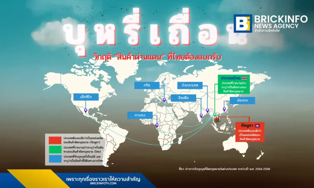 สมาคมการค้ายาสูบไทย เตือนว่า ประเทศไทย กำลังเสี่ยงถูกมองเป็นแหล่งส่งออกบุหรี่ผิดกฎหมายระดับโลก หลังการจับกุมบุหรี่ปลอมที่ท่าเรือแหลมฉบัง เรียกร้องกระทรวงการคลัง ทบทวนกฎระเบียบการอนุญาตบุหรี่ผ่านแดนเพื่อสกัดอาชญากรรมข้ามชาติ