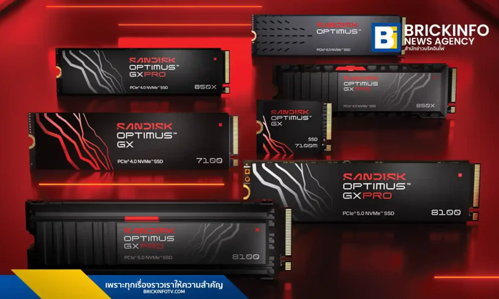 Sandisk (แซนดิสก์) เปิดตัว SANDISK Optimus แบรนด์ SSD ใหม่ในงาน CES 2026 รีแบรนด์จาก WD_BLACK และ WD Blue เดิม แบ่ง 3 รุ่นย่อย เจาะกลุ่มเกมเมอร์และมืออาชีพ เริ่มขายครึ่งปีแรก 2026