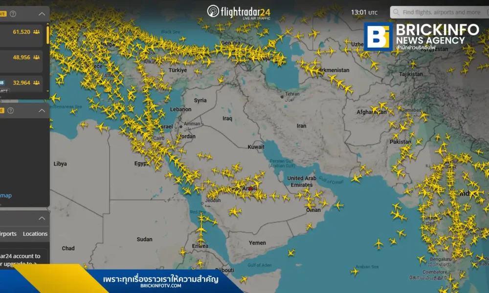เว็บไซต์ Flightradar24 แจ้งเกิดข้อผิดพลาดหลังยอดผู้ใช้งานพุ่งสูงขึ้นอย่างรวดเร็ว จากเหตุการณ์สหรัฐฯ และอิสราเอลโจมตีอิหร่าน ทำคนแห่เช็กการยกเลิกเที่ยวบินในภูมิภาค