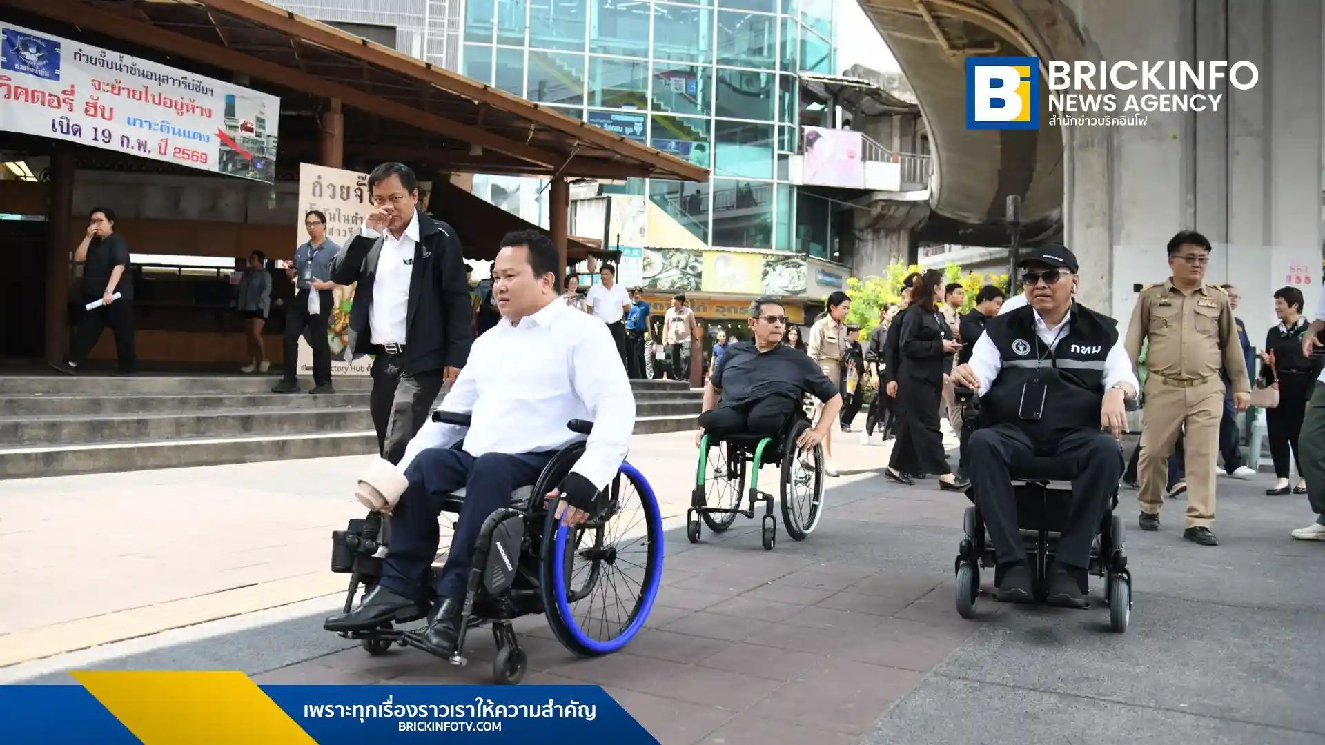 กทม. ลงพื้นที่อนุสาวรีย์ชัยสมรภูมิ ตรวจสอบทางลาดและลิฟต์ BTS เร่งปรับปรุงโครงสร้างพื้นฐานตามหลัก Universal Design เพื่อคนพิการและผู้สูงอายุในปี 2569
