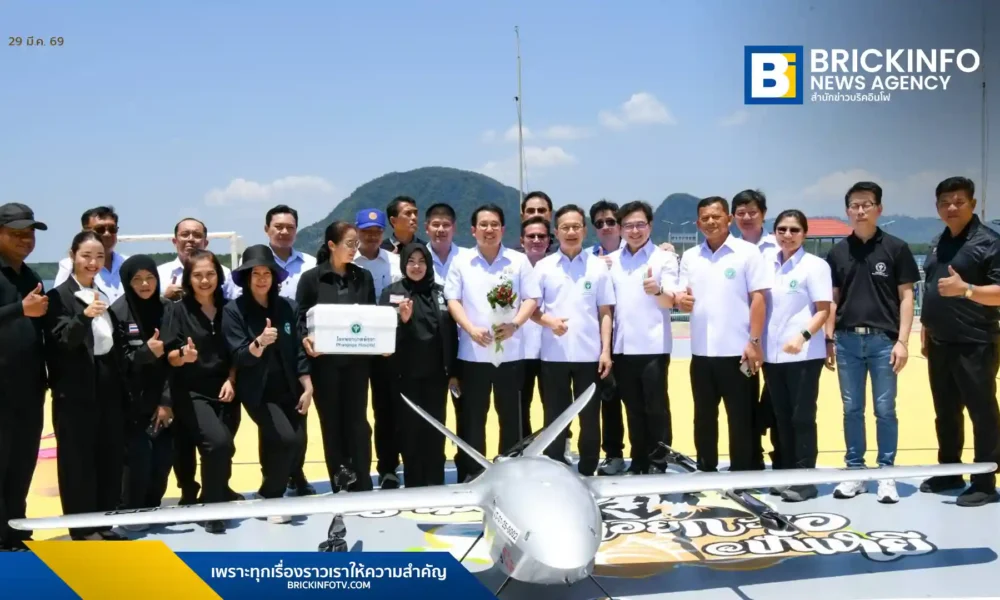 กระทรวงสาธารณสุขทดสอบโดรนขนส่งยาและเวชภัณฑ์ ณ เกาะปันหยี จ.พังงา มุ่งลดข้อจำกัดการเดินทางทางทะเล เตรียมปั้นต้นแบบ Medical Drone ใช้จริงทั่วไทย