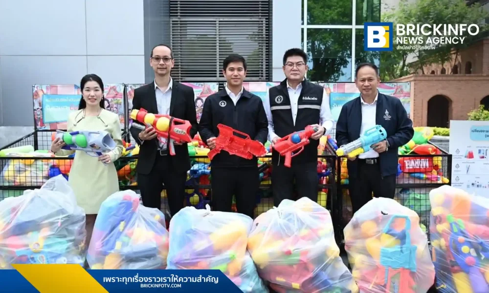 กรุงเทพมหานครส่งมอบปืนฉีดน้ำพลาสติก 985 กระบอกจากงานสงกรานต์ 2569 ให้ SCGC เข้าสู่กระบวนการรีไซเคิลขั้นสูง เปลี่ยนเป็นน้ำมันแนฟทาสร้างผลิตภัณฑ์หมุนเวียน