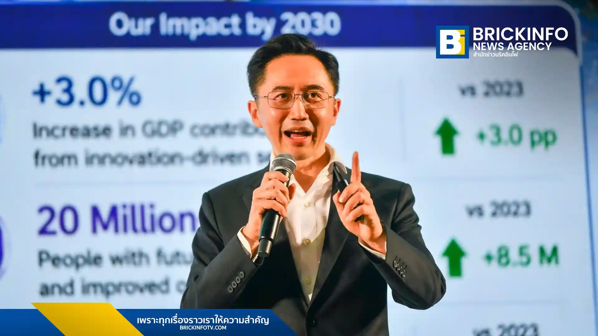 ศ.ดร.ยศชนัน วงศ์สวัสดิ์ รมว.อว. เปิดแผนปี 2573 ดันเศรษฐกิจสีเขียวเพิ่ม GDP 3% พร้อมรับมาตรการ CBAM และหนุนนักวิจัยสร้างนวัตกรรมพาณิชย์ 5,000 รายการ