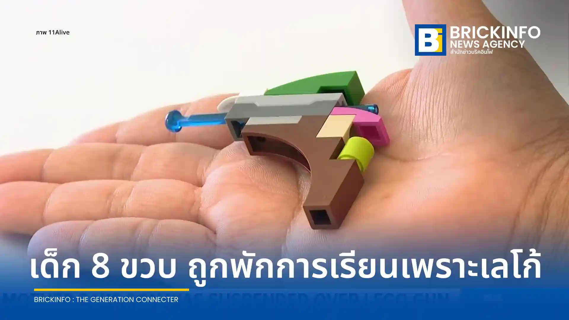 เด็กชายวัย 8 ปีในสหรัฐฯ ถูกพักการเรียน 3 วัน หลังครูตัดสินว่า ปืนเลโก้ (LEGO) คืออาวุธร้ายแรง แม่โต้บทลงโทษรุนแรงเกินไปสำหรับเด็กออทิสติกและ ADHD