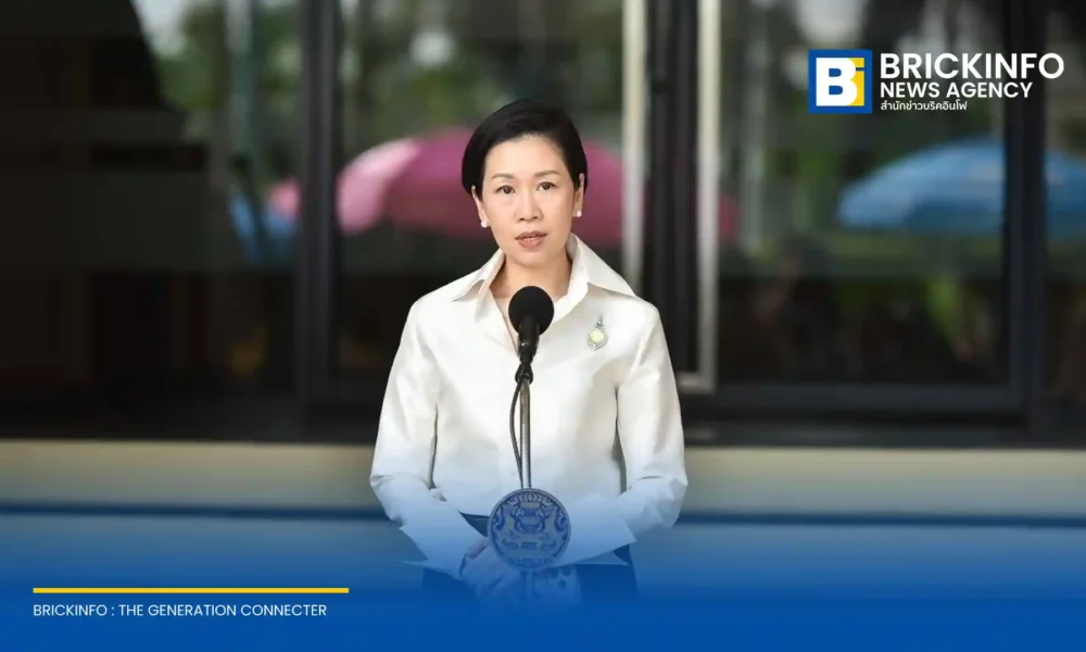 นางสาวรัชดา ธนาดิเรก โฆษกประจำสำนักนายกรัฐมนตรี