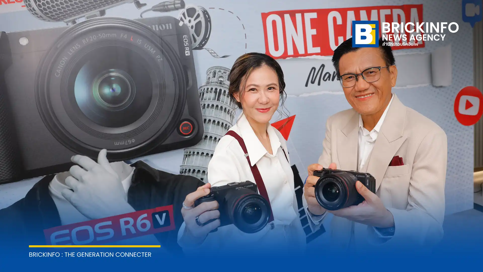 แคนนอน (Canon) เปิดตัวกล้องมิเรอร์เลสฟูลเฟรมตระกูล V-Series รุ่นใหม่ Canon EOS R6 V และเลนส์พาวเวอร์ซูม RF20-50mm F/4L เจาะกลุ่มคอนเทนต์ครีเอเตอร์ พร้อมชูจุดเด่นวิดีโอ 7K Open Gate และระบบระบายความร้อนในตัว