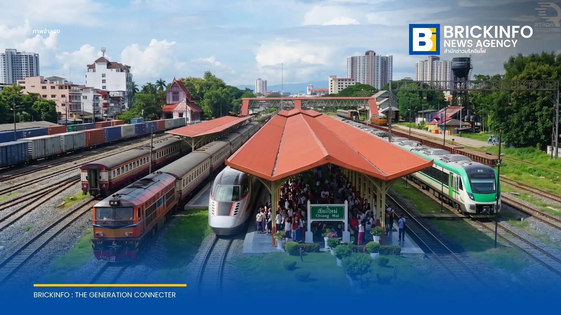 ภาพประกอบข่าว โมเดลรถไฟไฮบริด "อินทรีย์เมฆา" ที่ออกแบบขึ้นมาใหม่โดยได้รับแรงบันดาลใจจากง้าว NGAO Inspiration
