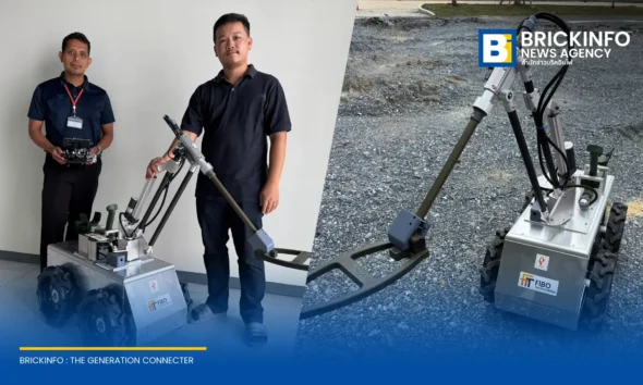 สถาบันวิทยาการหุ่นยนต์ภาคสนาม (FIBO) มจธ. พัฒนา Pathfinder UGV หรือ หุ่นยนต์เบิกทาง เพื่อช่วยเจ้าหน้าที่ EOD ตรวจหาทุ่นระเบิด ลดความสูญเสียด้วยต้นทุนต่ำ