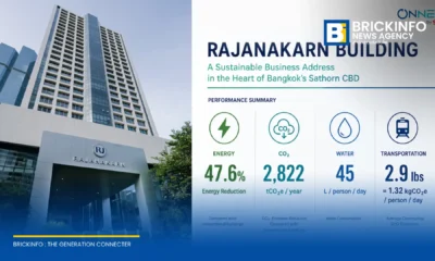 อาคารรัจนาการ (Rajanakarn Building) ร่วมกับ ONNEX by SCG ยกระดับมาตรฐานอาคารสำนักงาน คว้าการรับรองอาคารเขียว LEED Platinum แห่งแรกบนถนนสาทร