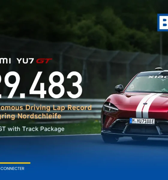 Xiaomi EV (เสียวหมี่) สร้างประวัติศาสตร์ ส่งรถยนต์ไฟฟ้า Xiaomi YU7 GT เป็นรถไร้คนขับคันแรกทำเวลาต่อรอบอย่างเป็นทางการที่สนาม Nürburgring