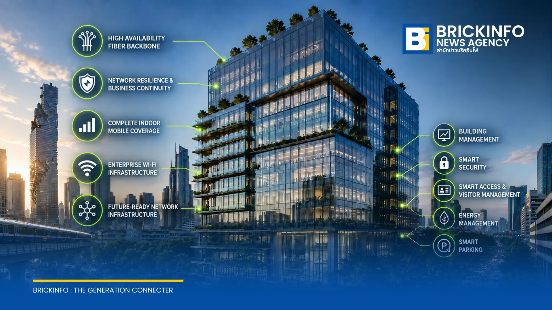 AIS Business เปิดตัวโซลูชัน Smart Building วางโครงสร้างพื้นฐานดิจิทัลยกระดับอาคารสำนักงานไทยสู่มาตรฐานสากลและอาคารสีเขียว
