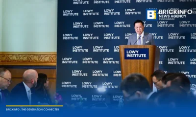 นายกฯ อนุทิน ชาญวีรกูล แสดงวิสัยทัศน์ ณ สถาบัน Lowy ประเทศออสเตรเลีย เสนอ 3 แนวทางยกระดับความร่วมมือเชิงยุทธศาสตร์ไทย-ออสเตรเลีย รับมือความท้าทายระเบียบโลก