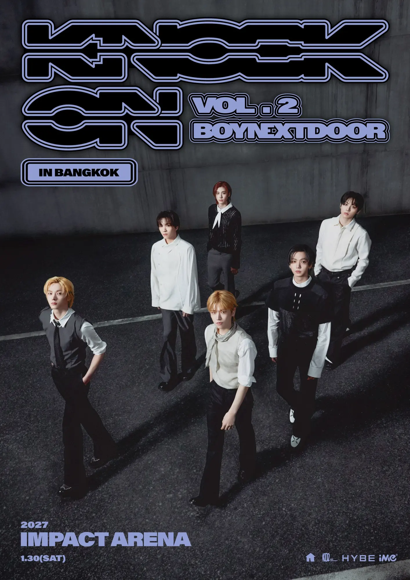 BOYNEXTDOOR เตรียมจัดคอนเสิร์ต BOYNEXTDOOR TOUR 'KNOCK ON Vol.2' IN BANGKOK ในวันที่ 30 มกราคม 2570 ณ อิมแพ็ค อารีน่า เมืองทองธานี เปิดจำหน่ายบัตรตุลาคมนี้