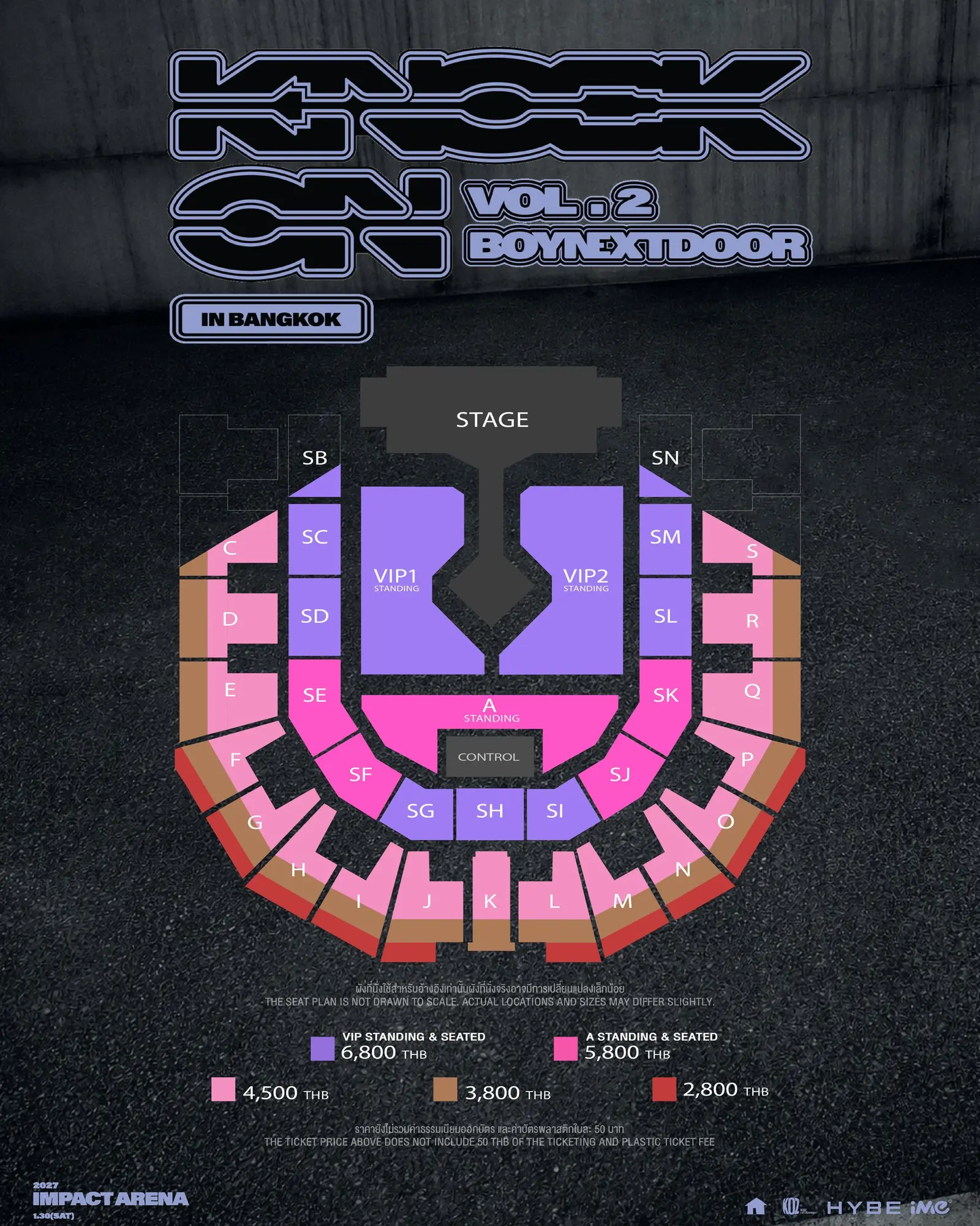 BOYNEXTDOOR เตรียมจัดคอนเสิร์ต BOYNEXTDOOR TOUR 'KNOCK ON Vol.2' IN BANGKOK ในวันที่ 30 มกราคม 2570 ณ อิมแพ็ค อารีน่า เมืองทองธานี เปิดจำหน่ายบัตรตุลาคมนี้