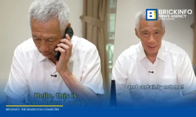 ลี เซียนลุง รัฐมนตรีอาวุโสสิงคโปร์ เผยแพร่วิดีโอจำลองเหตุการณ์แก๊งคอลเซ็นเตอร์แอบอ้างชื่อ เตือนภัยประชาชนระวังกลโกงดีปเฟกและ AI หลอกโอนเงิน