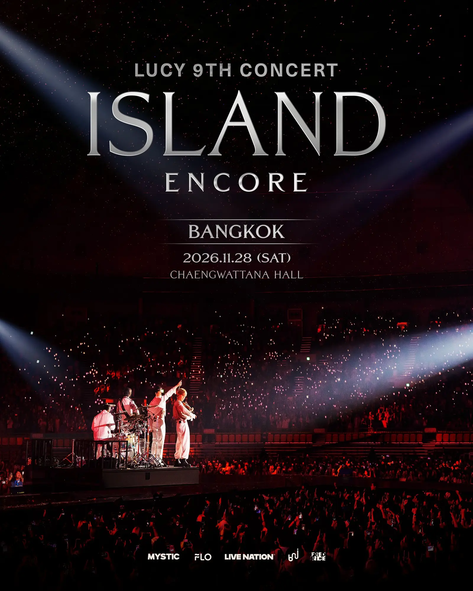 วง LUCY เตรียมจัดคอนเสิร์ต 2026 LUCY 9TH CONCERT  ENCORE IN BANGKOK ณ แจ้งวัฒนะ ฮอลล์ ในวันที่ 28 พฤศจิกายน 2569 เปิดจำหน่ายบัตร 29 สิงหาคมนี้