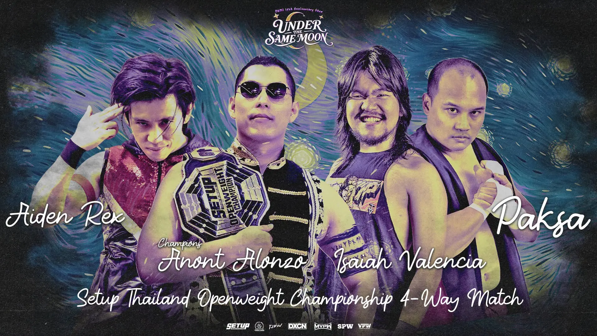 สมาคมมวยปล้ำ SETUP Thailand Pro Wrestling ประกาศจัดศึกใหญ่ UNDER THE SAME MOON ฉลองครบรอบ 15 ปี ปรัชญ์ภูมิ บุณยทัต ในวันที่ 29 สิงหาคม 2026 ณ The Circus Studio