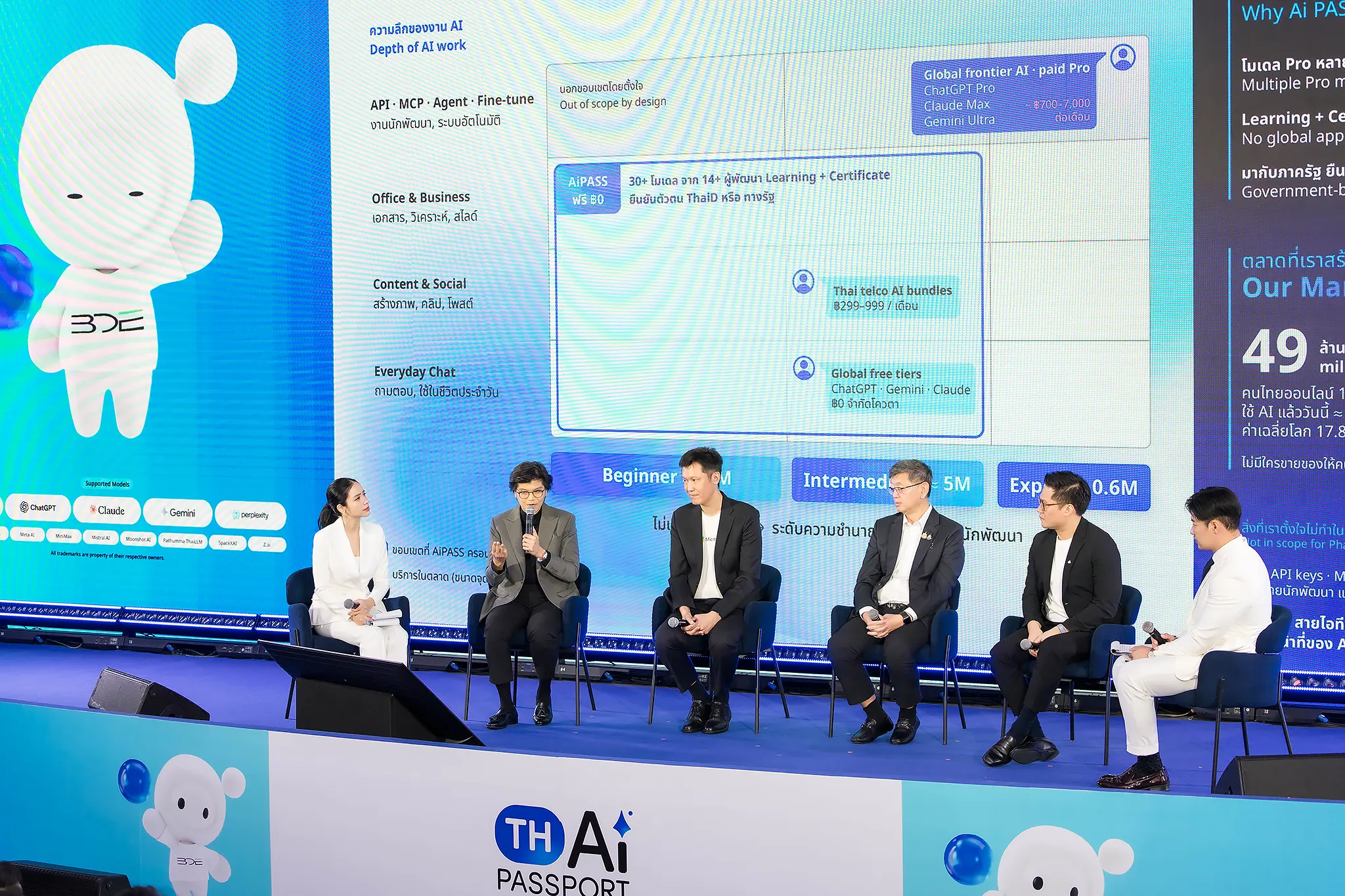 กระทรวงดิจิทัลฯ เปิดตัวโครงการ TH-AI Passport บนแพลตฟอร์ม AiPASS รวบรวมกว่า 30 โมเดล AI ให้คนไทยเข้าถึง 5 ล้านคน เผยยอดลงทะเบียนล่วงหน้าทะลุ 1.3 ล้านคน ก่อนเปิดระบบ 31 ส.ค. 2569