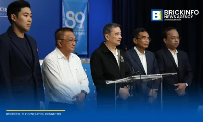 อภิสิทธิ์ เวชชาชีวะ นำทีมกฎหมายพรรคประชาธิปัตย์ ค้านมติ กกต. ชี้มูลคดีฮั้ว สว. เพียง 77 ราย จี้ DSI ลุยสอบอั้งยี่-ฟอกเงิน พร้อมหนุนผู้เสียหายฟ้อง ม.157