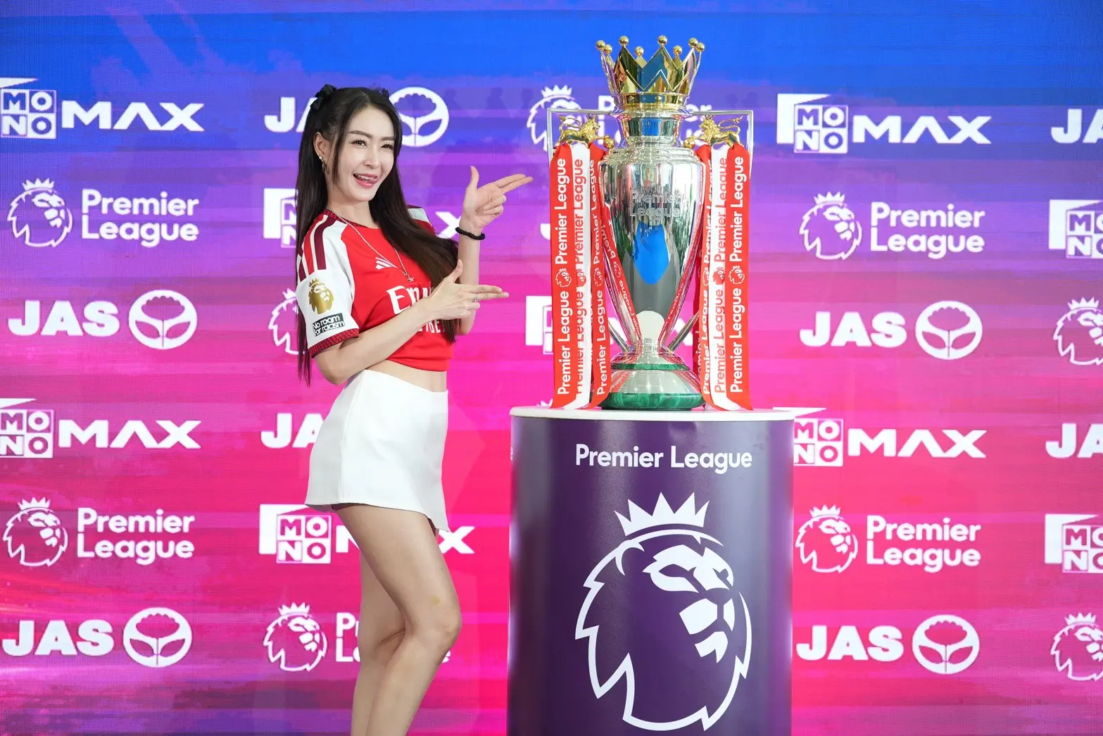 JAS ร่วมกับ Monomax จัดแสดงถ้วยแชมป์พรีเมียร์ลีกของจริง Premier League Trophy ในไทย ประจำฤดูกาล 2026/27 ณ อาคารจัสมิน อินเตอร์เนชั่นแนล แจ้งวัฒนะ