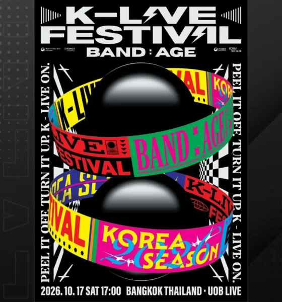 เทศกาลดนตรีเกาหลีและไทย K-LIVE FESTIVAL BAND:AGE IN BANGKOK เตรียมระเบิดความมันส์ 17 ตุลาคมนี้ ณ UOB Live