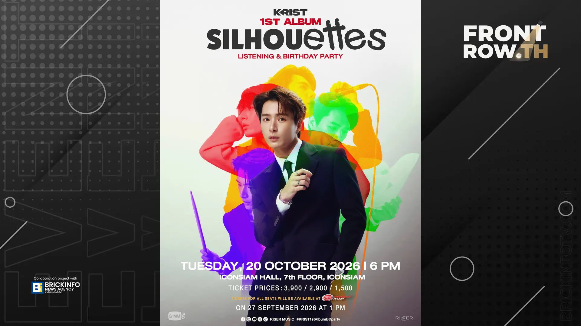คริส พีรวัส ในงาน KRIST 1ST ALBUM SILHOUETTES Listening & Birthday Party