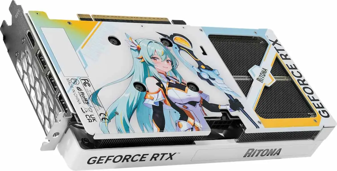 PALIT เปิดตัวการ์ดแสดงผล GeForce RTX 5060 Ti 8GB RiTONA OC พร้อมเปิดตัวดิจิทัลแบรนด์แอมบาสเดอร์ RiTONA สู่ตลาดโลก ตัวการ์ดดีไซน์พัดลมคู่สีขาวพร้อมไฟ ARGB