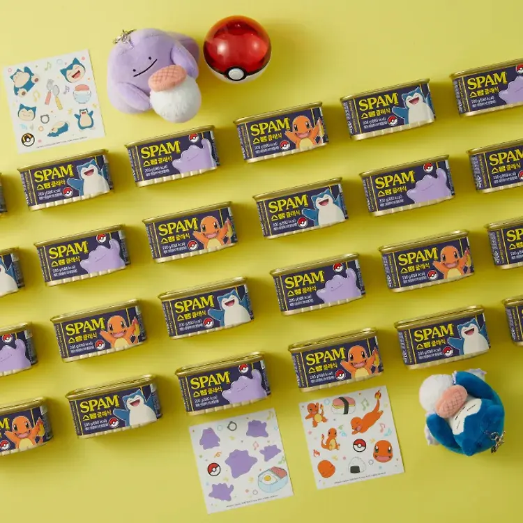 Pokemon ร่วมมือกับแบรนด์ SPAM ในเกาหลีใต้ โดยบริษัท CJ CheilJedang เปิดตัวเซตของขวัญลายตัวละคร Snorlax Ditto และ Charmander ฉลองครบรอบ 30 ปี