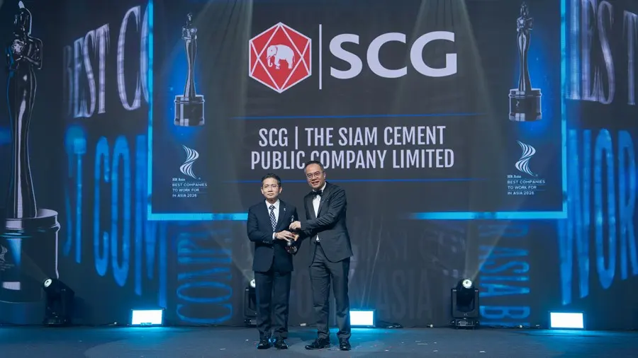 เอสซีจี (SCG) รับรางวัล Best Companies to Work for in Asia 2026 จาก HR Asia ผ่านผลประเมินสำรวจ Total Engagement Assessment Model (TEAM) ครอบคลุม 14 ประเทศในภูมิภาค