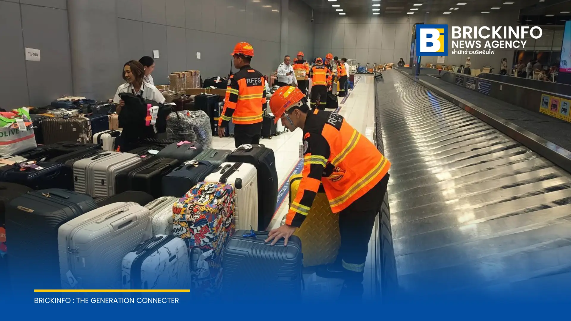 Suvarnabhumi Airport coordinates with Thai Airways to address baggage delays and flight disruptions caused by ground staff shortages and equipment issues following floods.