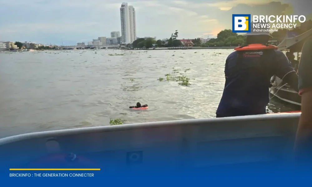 พนักงานเรือโดยสารไฟฟ้า ไทย สมายล์ โบ้ท เข้าช่วยชีวิตชายสูงวัยลอยคอกลางแม่น้ำเจ้าพระยา ใกล้สะพานพระราม 8 ประสานนำตัวขึ้นฝั่งส่งเจ้าหน้าที่ดูแลปลอดภัย