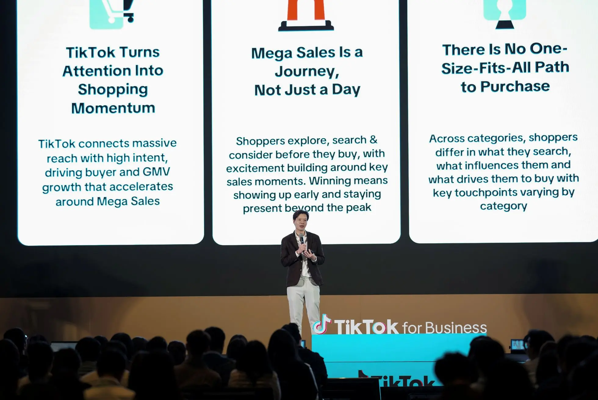 TikTok เผยข้อมูลพฤติกรรมผู้บริโภคไทยในเทศกาล Mega Sales ชี้ผู้ใช้ร้อยละ 94 ตัดสินใจซื้อสินค้า พร้อมแนะ 4 แนวทางปรับกลยุทธ์รับพฤติกรรมการค้นหาตลอดปี