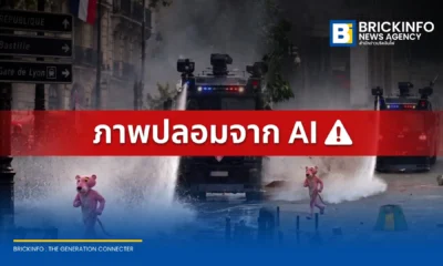 AI or Not และ BBC Verify ยืนยันชุดภาพไวรัล Pink Panther วิ่งหนีรถฉีดน้ำและร่วมม็อบประท้วงในฝรั่งเศส แท้จริงเป็นภาพสร้างจาก AI ทั้งหมด