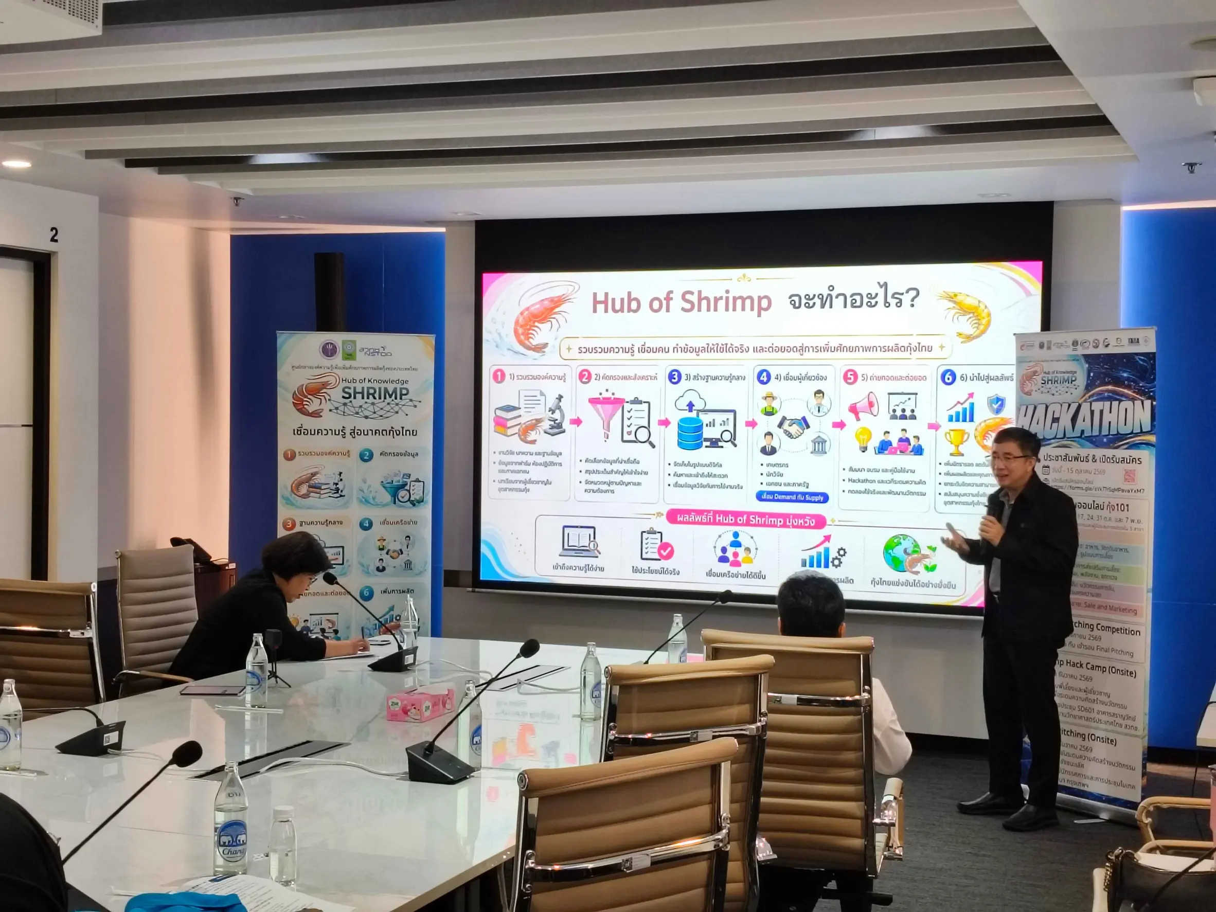 ไบโอเทค สวทช. ร่วมกับภาคีเครือข่ายเปิดรับสมัครแข่งขัน Hub of Shrimp - Hackathon เฟ้นหานวัตกรรมแก้โจทย์อุตสาหกรรมกุ้งไทย ชิงรางวัลรวมกว่า 1 แสนบาท ถึง 15 ต.ค. 2569