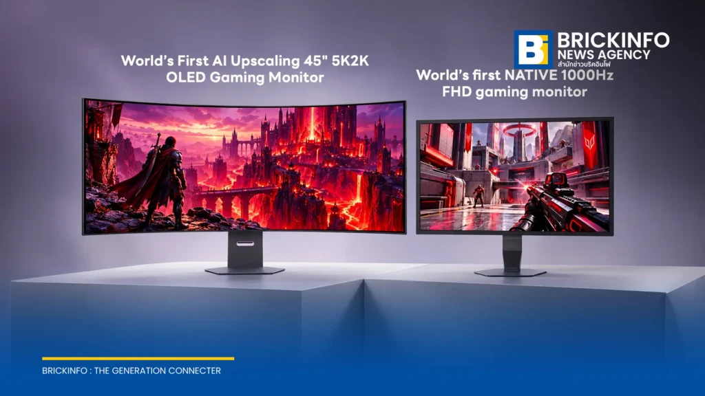 แอลจี เปิดตัวมอนิเตอร์เกมมิ่ง LG UltraGear สองรุ่นใหม่ ชูรีเฟรชเรต 1000Hz และจอโค้ง OLED 5K2K