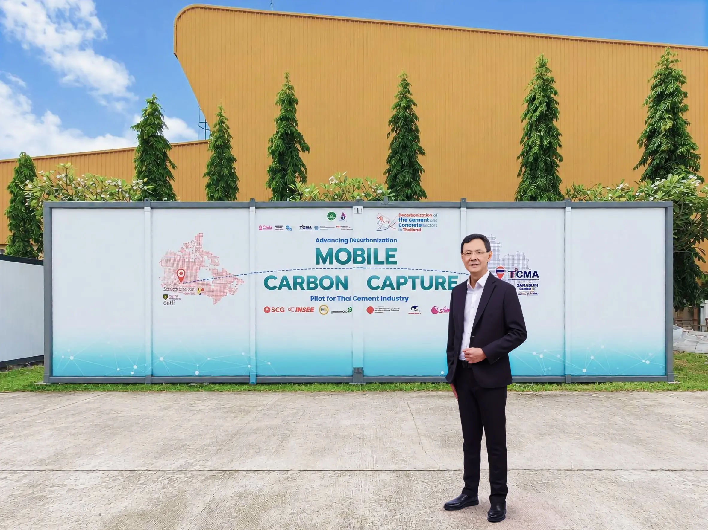 SCG CBM นำร่องทดลองใช้หน่วยดักจับคาร์บอนเคลื่อนที่ MCCU แห่งแรกในอุตสาหกรรมปูนซีเมนต์ไทย เดินหน้าเก็บข้อมูลจริงสู่เป้าหมาย Net Zero 2050