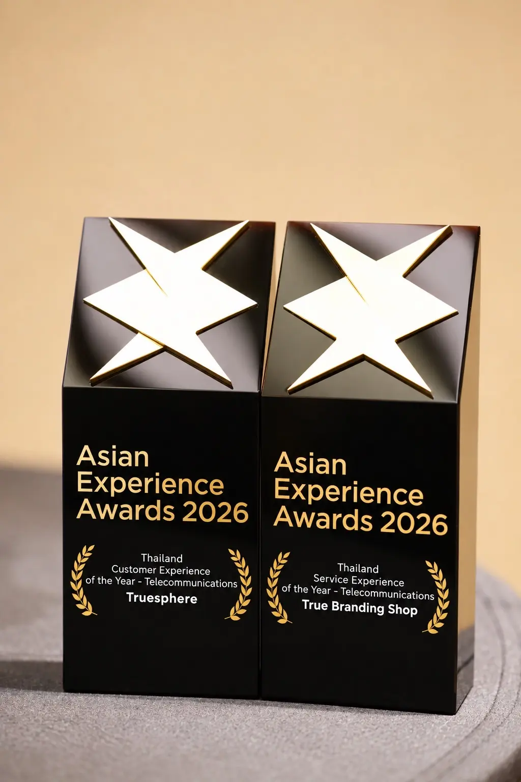 ทรู คอร์ปอเรชั่น คว้า 2 รางวัลด้านประสบการณ์ลูกค้ายอดเยี่ยมแห่งปีจาก Asian Experience Awards 2026 ที่ประเทศสิงคโปร์ ผ่านโมเดล TrueSphere และ True Branding Shop