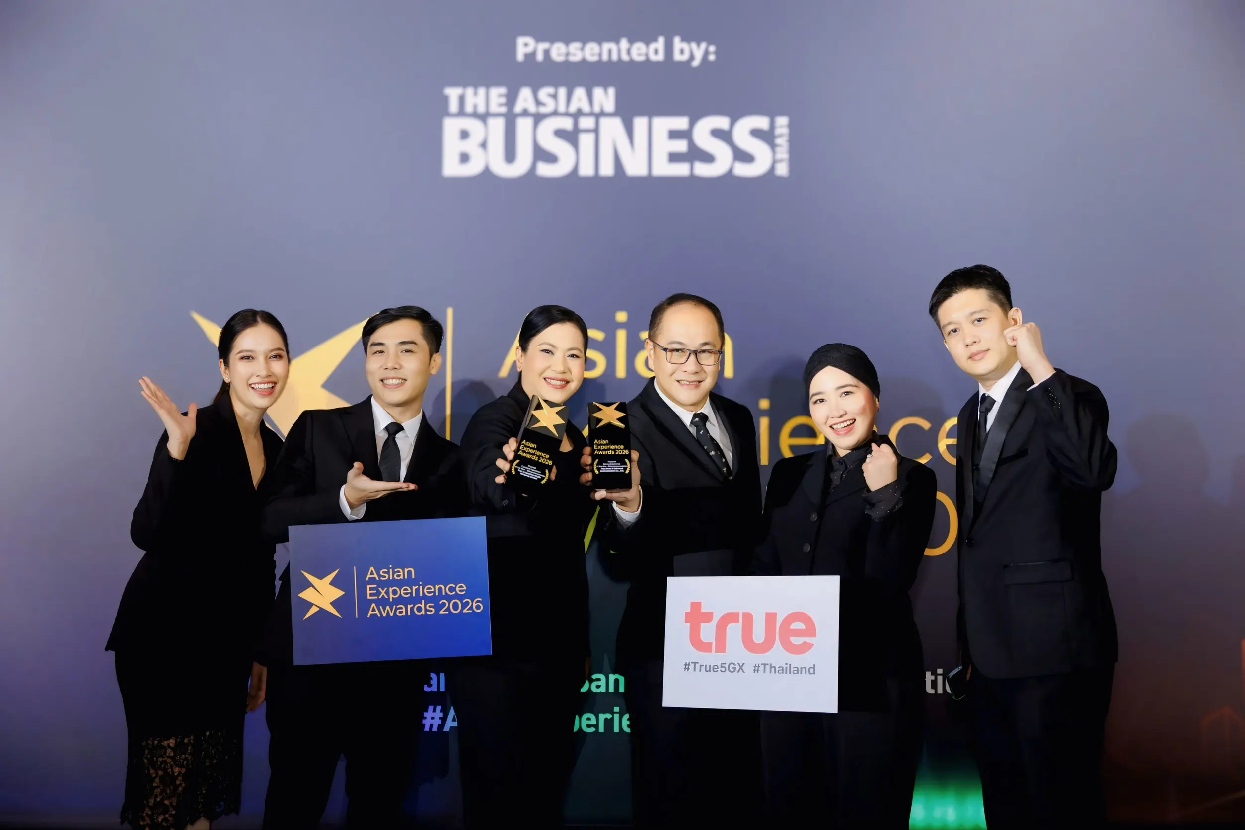 ทรู คอร์ปอเรชั่น คว้า 2 รางวัลด้านประสบการณ์ลูกค้ายอดเยี่ยมแห่งปีจาก Asian Experience Awards 2026 ที่ประเทศสิงคโปร์ ผ่านโมเดล TrueSphere และ True Branding Shop
